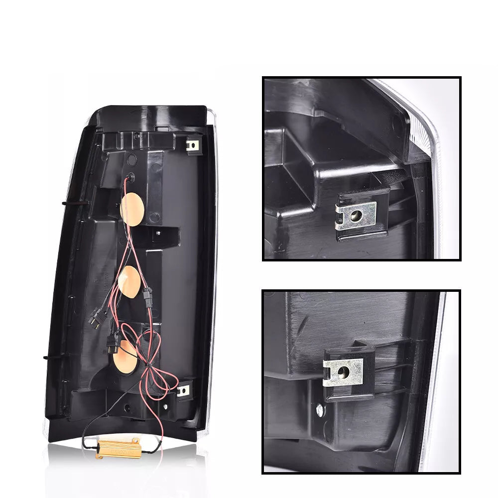 Led Red/Black Tube Drl Taillights 99-06 Silverado/Sierra