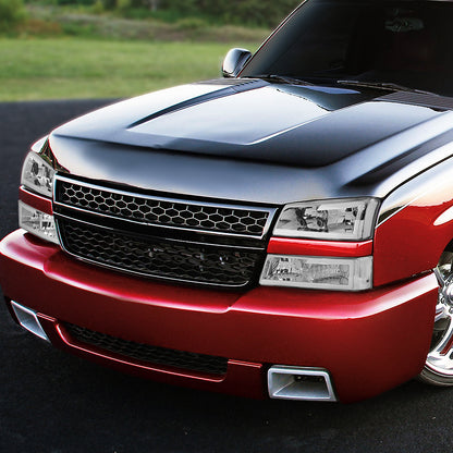 Clear Chrome C DRL Headlights | 03-06 Chevy Silverado