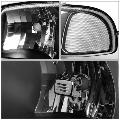 Clear Black Headlights | 99-07 GMC Sierra