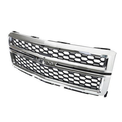 Chrome/Black Honeycomb Grille 14-15 Silverado 1500