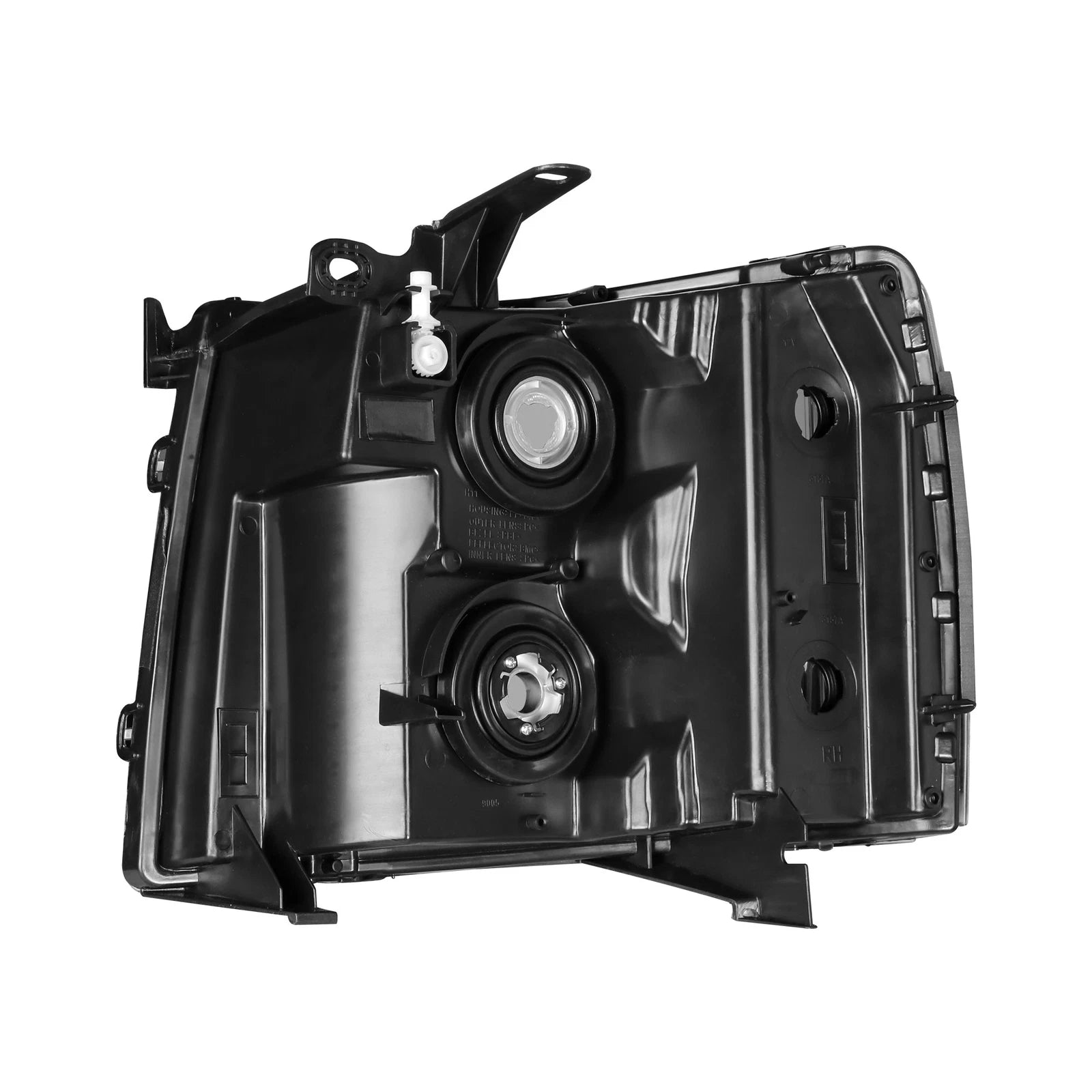 Pair Of Chrome Housing Headlights For 2007-2013 Chevy Silverado 1500 | Clear Lens