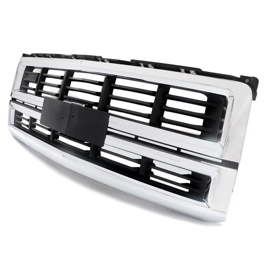 Chrome/Black Slats Grille 14-15 Silverado 1500