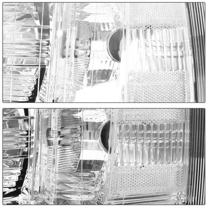 Chrome Headlights / Clear Reflector 2007-2013 Chevy Silverado