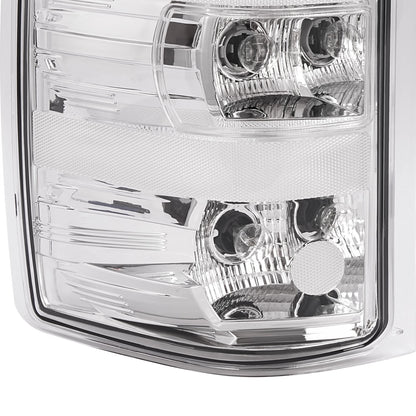 Clear Chrome Tail Lights 2007-2013 Chevy Silverado