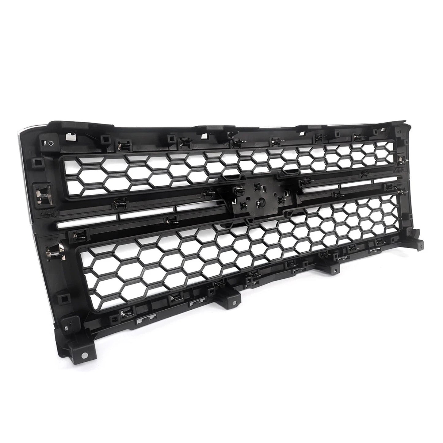 Chrome/Black Honeycomb Grille 14-15 Silverado 1500