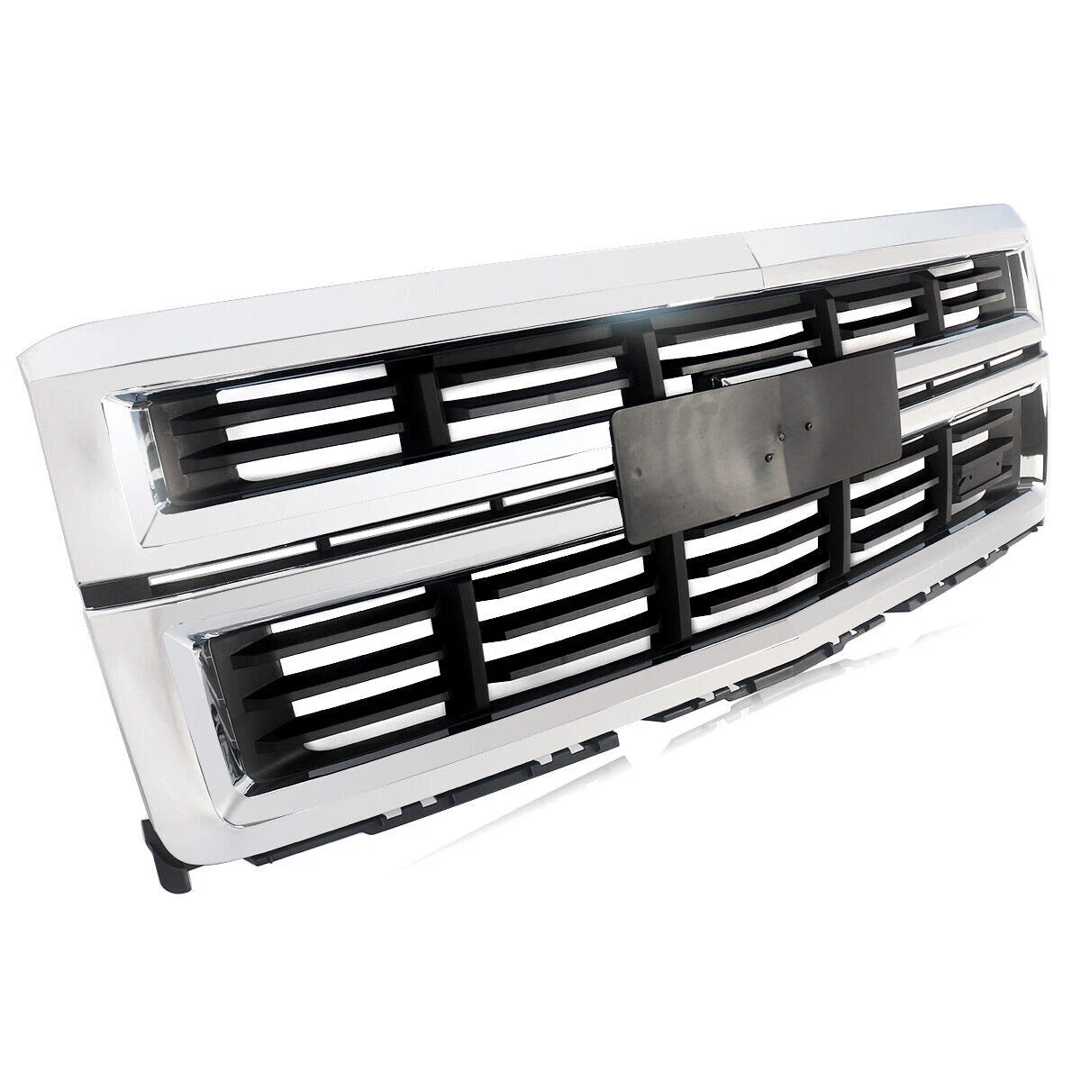 Chrome/Black Slats Grille 14-15 Silverado 1500